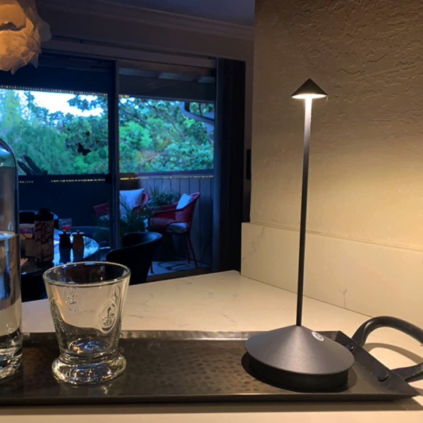 Minimalist LED Table Lamp - Dimmable Cordless Lighting