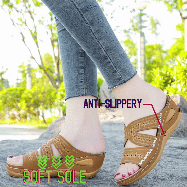 Arch Support Wide Toe Box Open Toe Sandals Banlight