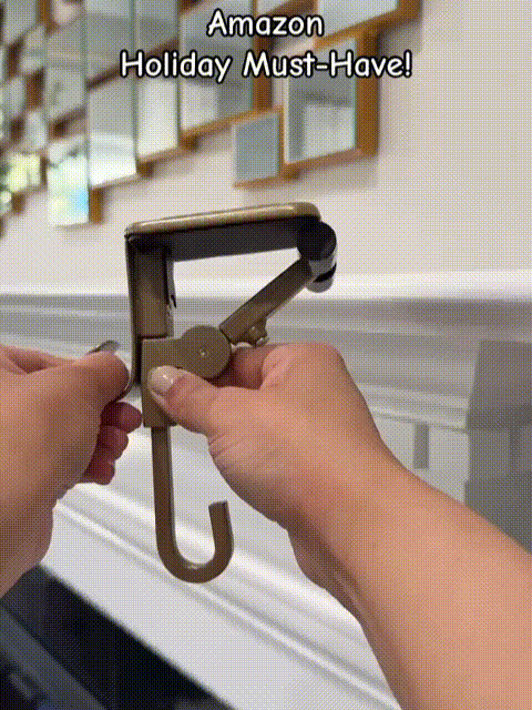 2024 Heavy Duty 2-In-1 Garland And Stocking Hangers
