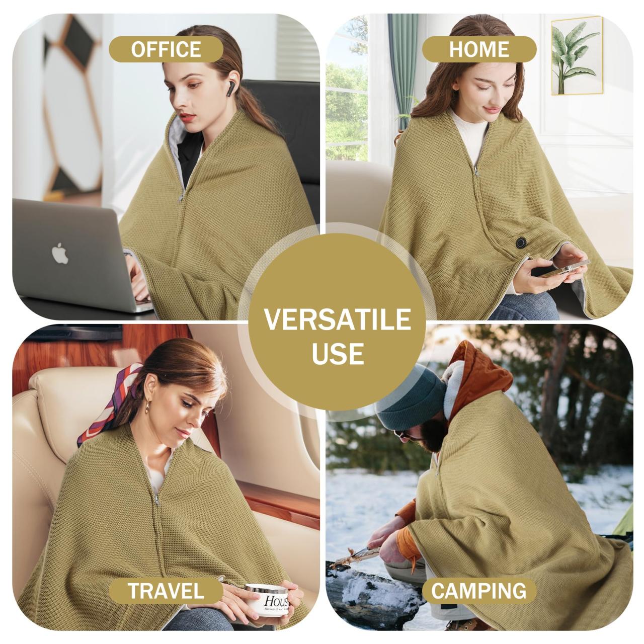 Best Winter Gifts – Portable Heated Shawl