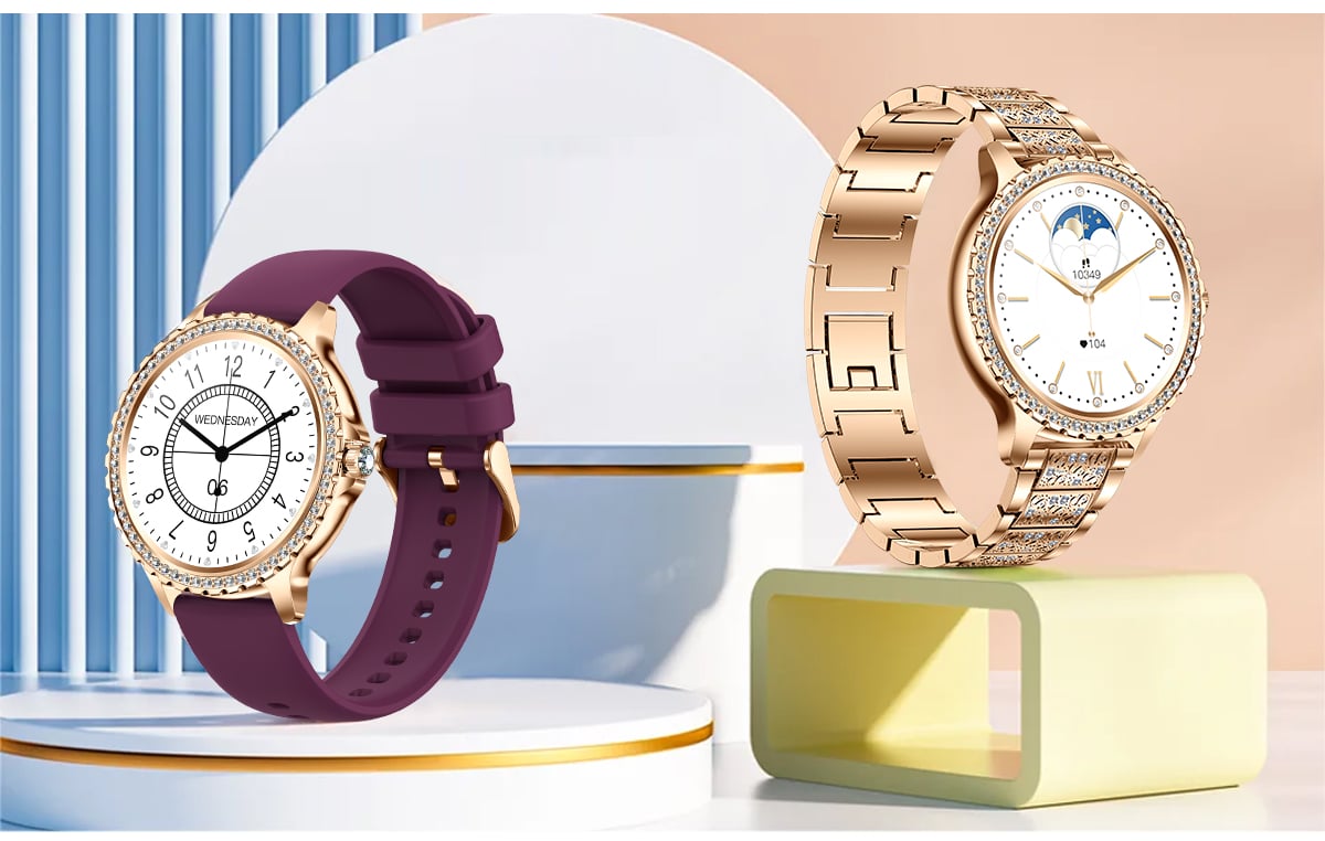 Women Smart Watch Heart rate Blood Oxygen Sleep Monitoring Diamond Bracelet Bluetooth Call Smartwatch