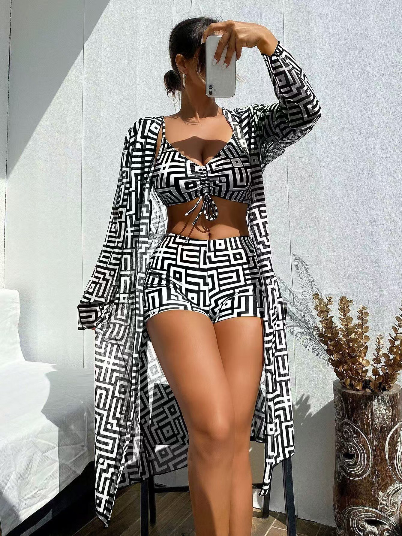 3-piece Women's Swimsuit Cover-up