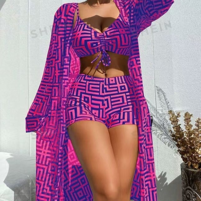 3-piece Women's Swimsuit Cover-up