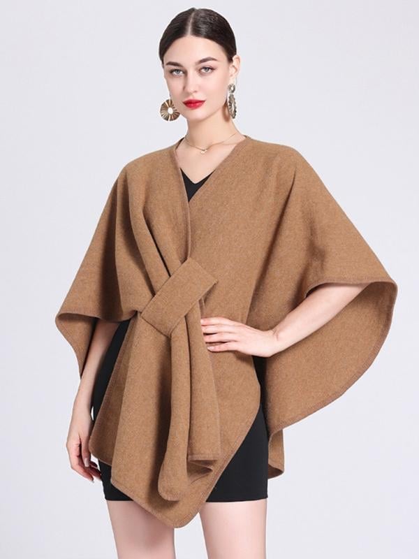 2025 NEW Women's Solid Color Cashmere Cape Shawl