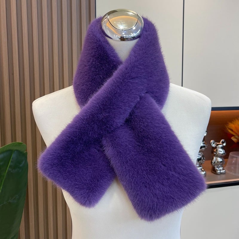 Winter Plush Thickened Scarf and Hat Warm Set